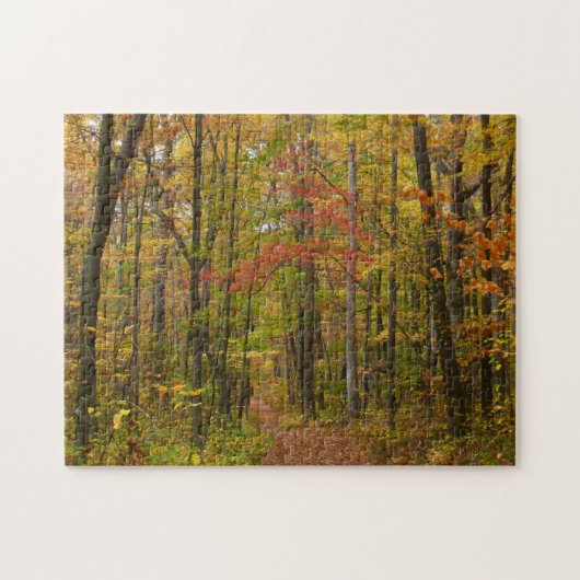 Laurel Hill Trail in de herfst Legpuzzel (Horizontaal)