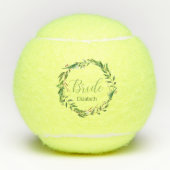 Laurel Krans Bruid Custom Wedding Party Gift Tennisballen (Voorkant)