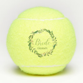 Laurel Krans Bruid Custom Wedding Party Gift Tennisballen