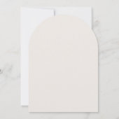 Laurel Krans Crest Chic Arch Style Wedding Kaart (Achterkant)