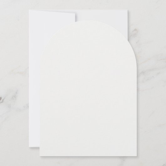 Laurel Krans Crest Minimalistische Boog Stijl Trou Kaart (Achterkant)