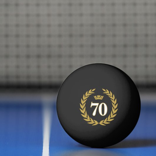 Laurel krans en kroon 70e verjaardag pingpongbal (Net)