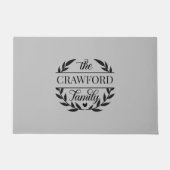 Laurel krans gepersonaliseerde deurmat (Voorkant)