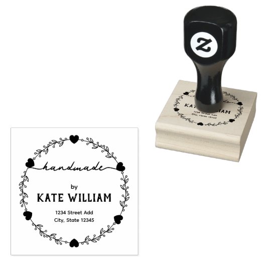 Laurel Krans handgemaakt door business stempel (Gestempeld)
