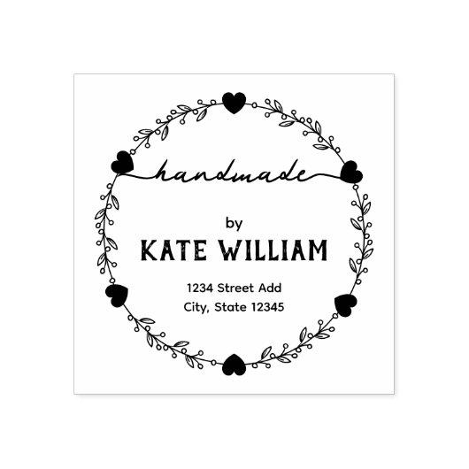 Laurel Krans handgemaakt door business stempel (Afrduk)