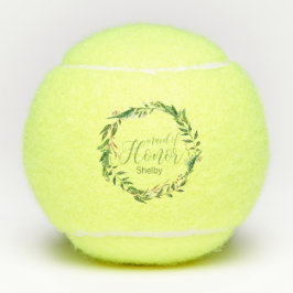 Laurel Krans Maid of Honor Wedding Party Gift Tennisballen