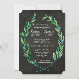 Laurel krans Olive Leaf Branch krijtbord Modern Kaart