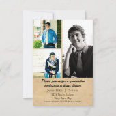 Laurel Leaf - 3x5 Afstuderen aankondiging (Achterkant)