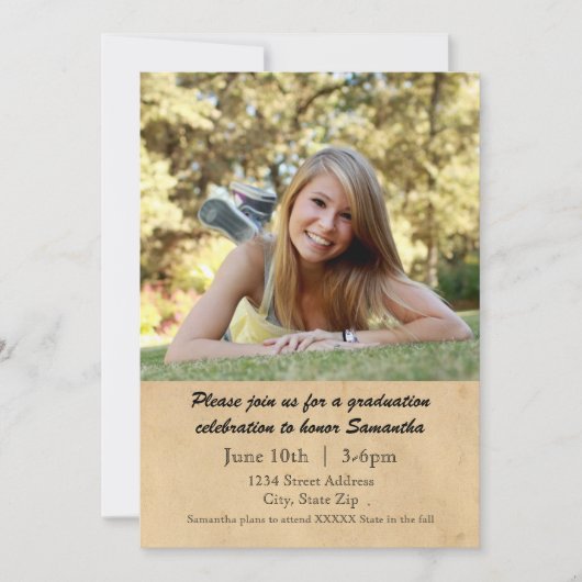 Laurel Leaf - Aankondiging Afstuderen (Voorkant)