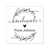 Laurel Leaf Creëer Your Ewn Handmade Zelfinktende Stempel (Design)