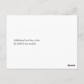 Laurel Leaf Heart Chalkboard Save the Date Briefkaart (Achterkant)