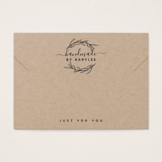 Laurel Leaf Ketting Bracelet Display Kaart (Voorkant)