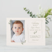 Laurel Leaf Lijst Celebration of Life Kaart (Staand voorkant)