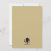 Laurel Leaf Photo Afstuderen Invitation Kaart (Achterkant)