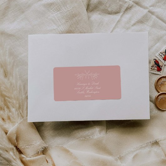 Laurel Leaf Return Address Mailing Label K310