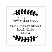 Laurel Leaf Simple Zelfinktende Stempel (Design)