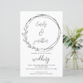 Laurel Leaf Wreath QR Code Script Weddenschap Uitn (Staand voorkant)