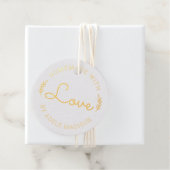 Laurel Leaves Handmade with Love Bedankjes Labels (Met doos)