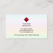 Laurel Leaves op pastaelkleuren Visitekaartje (Achterkant)