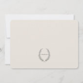 Laurel Lijst Fotogeboorteaankondiging Aankondiging (Achterkant)