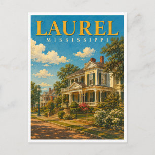Laurel Mississippi Historic District GeoSaga Briefkaart