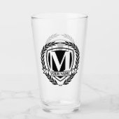 Laurel Monogram Design Glas (Voorkant)
