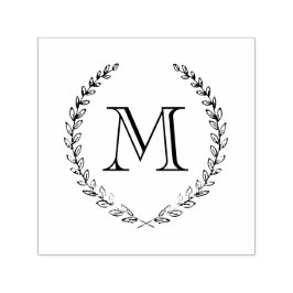 Laurel Monogram Stempel