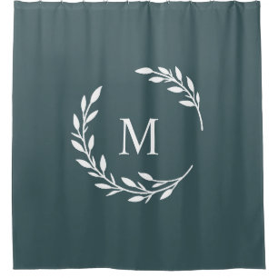 Laurel Monogrammed Shower Curtain Douchegordijn