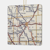 Laurel MS  Map Keramisch Ornament (Links)