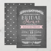 Laurel Pink Banner | Vrijgezellenfeest Kaart (Voorkant / Achterkant)