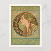 Laurel  Portrait Alphonse Mucha Briefkaart (Voorkant)