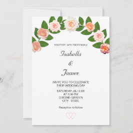 Laurel & Roos Flowers Wedding Kaart