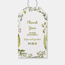 Laurel rustieke bruiloft cadeaulabel