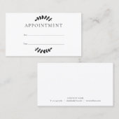 Laurel verlaat afspraakkaart van klant visitekaartje (Voorkant / Achterkant)