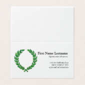 Laurel Visitekaartje (Buitenkant ongevouwen)