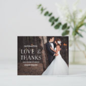 Laurel Whimsy | Foto bedankt Briefkaart (Staand voorkant)