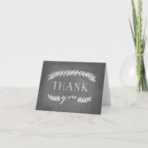 Laurel White Bedankkaart Chalkboard
