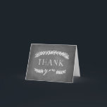 Laurel White Thank You Card Chalkboard Bedankkaart<br><div class="desc">bedankkaart</div>