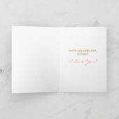 Laurel WreatCustom Photo Moederdag Card Kaart (Binnen)