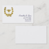 Laurel Wreath en Napoleonic Bee-1 Visitekaartje (Voorkant / Achterkant)