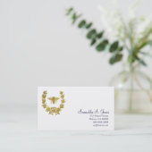 Laurel Wreath en Napoleonic Bee-1 Visitekaartje (Staand voorkant)