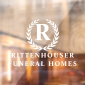 Laurel Wreath gepersonaliseerd Raamsticker (Vel 2)