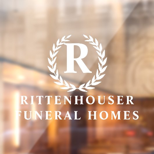 Laurel Wreath gepersonaliseerd Raamsticker (Vel 2)