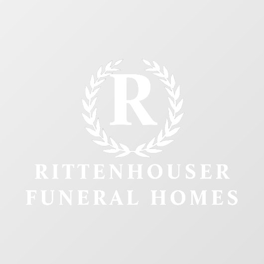 Laurel Wreath gepersonaliseerd Raamsticker (Vel)