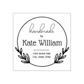 Laurel Wreath handgemaakte retouradres stempels (Afrduk)