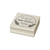 Laurel Wreath handgemaakte retouradres stempels (Stempel)