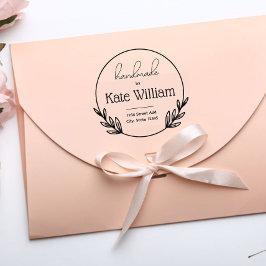 Laurel Wreath handgemaakte retouradres stempels