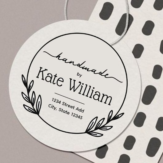 Laurel Wreath handgemaakte retouradres stempels