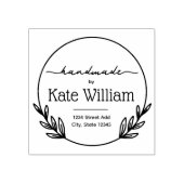 Laurel Wreath handgemaakte retouradres stempels (Afrduk)