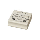 Laurel Wreath handgemaakte retouradres stempels (Stempel)